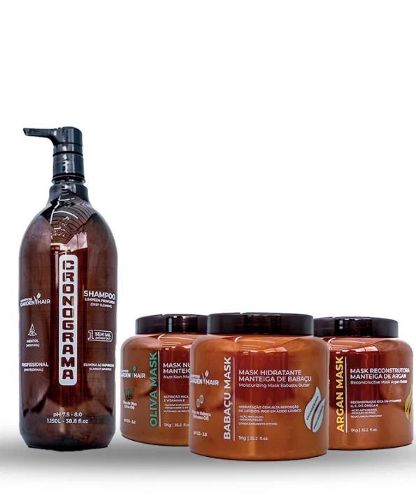 Kit Cronograma Capilar Salão - Garden Hair — imagem 1